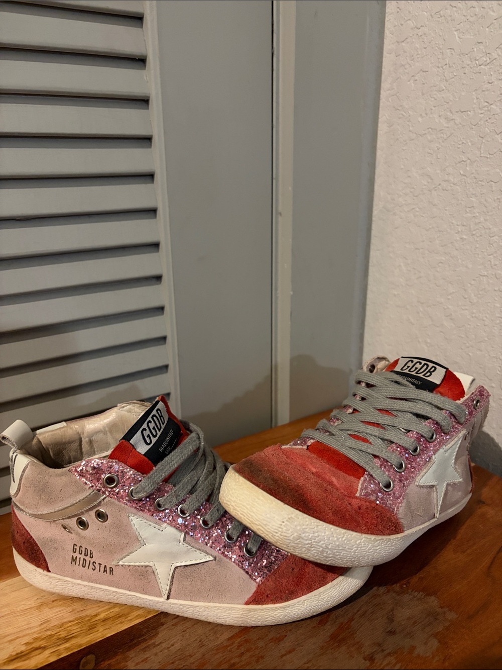 GGDB Star Style Pink & Red Midstar Sneakers *READ*